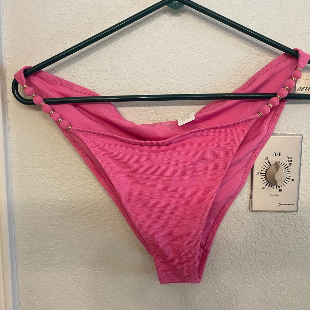 Aerie pink cheeky bikini bottoms